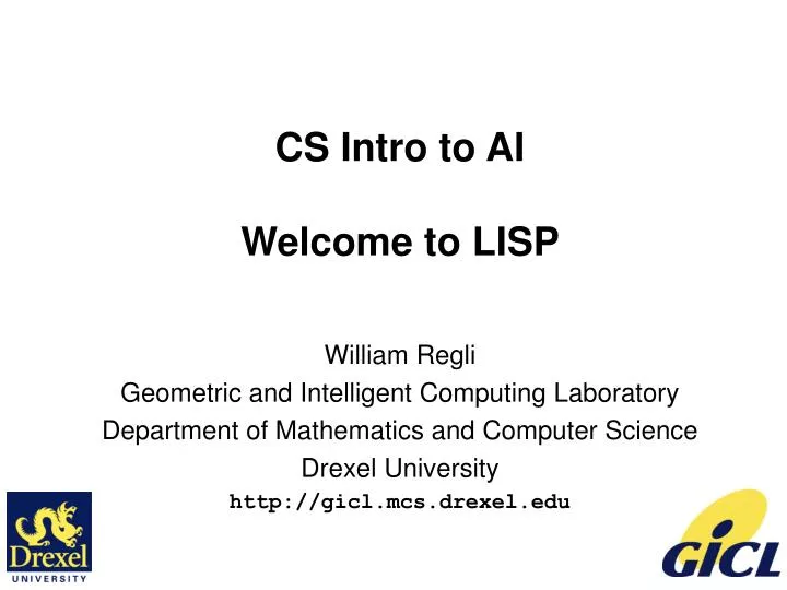 cs intro to ai welcome to lisp