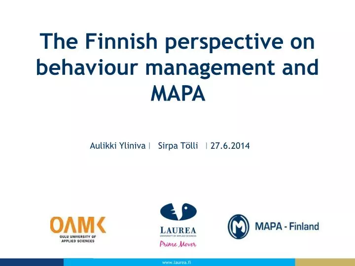 the finnish perspective on behaviour management and mapa