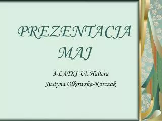 prezentacja maj