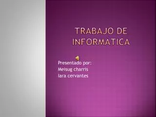 trabajo de inform tica