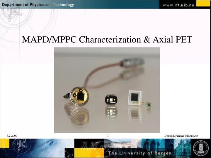 mapd mppc characterization axial pet