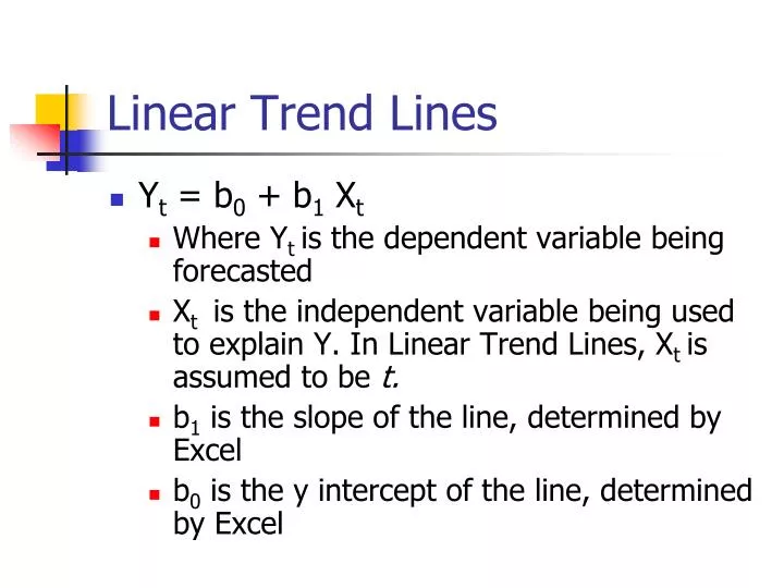 linear trend lines