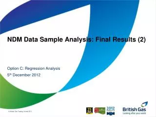NDM Data Sample Analysis: Final Results (2)