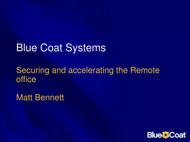 blue coat systems
