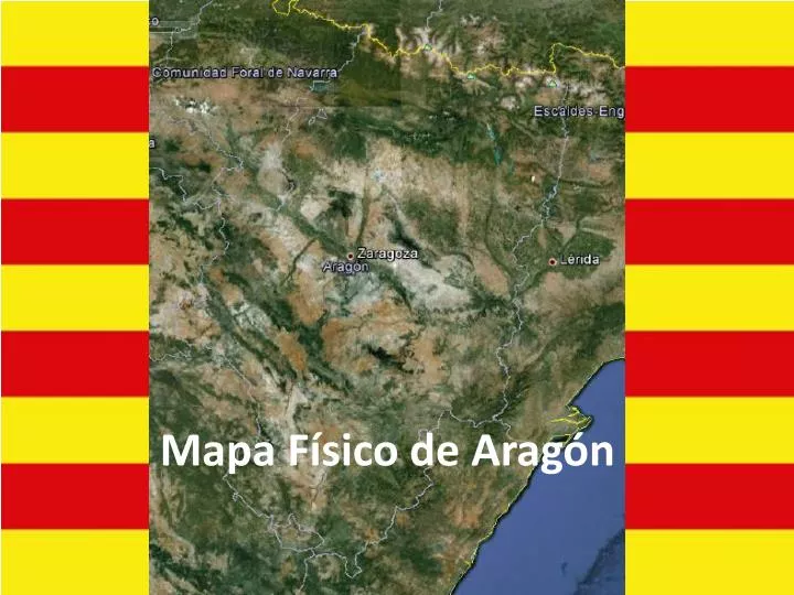 mapa f sico de arag n