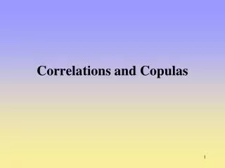 Correlations and Copulas