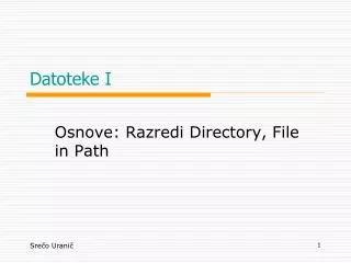 datoteke i