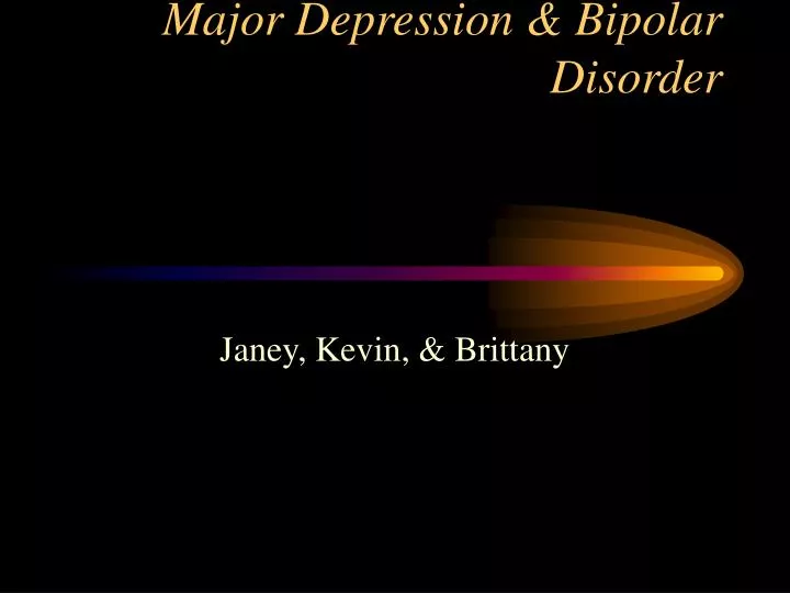 major depression bipolar disorder