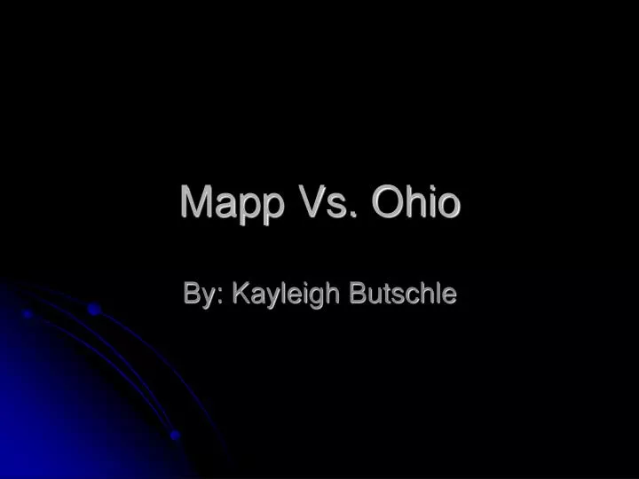 mapp vs ohio