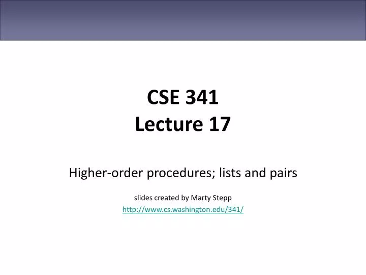 cse 341 lecture 17