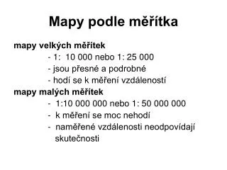 mapy podle m tka