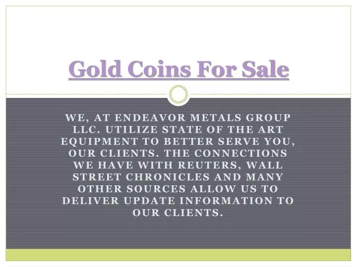 gold coins for sale