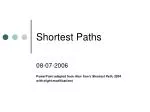 Understanding Shortest Path Algorithms: BFS, Dijkstra, and Bellman-Ford - slide 1