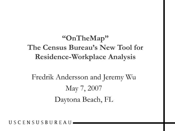 onthemap the census bureau s new tool for residence workplace analysis