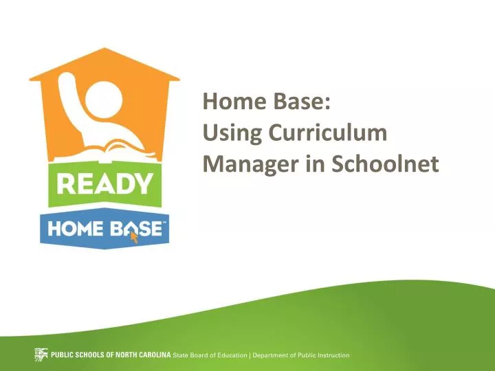home base using curriculum manager in schoolnet