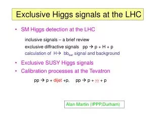 Exclusive Higgs signals at the LHC