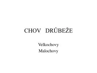 chov dr be e