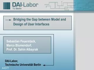 Bridging the Gap between Model and Design of User Interfaces