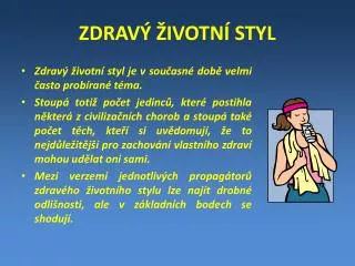 zdrav ivotn styl