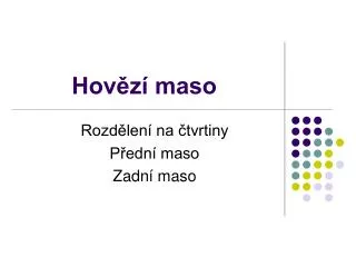 hov z maso
