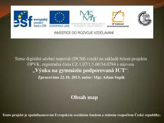 obsah map