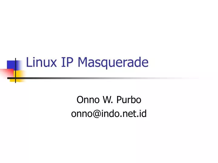 linux ip masquerade