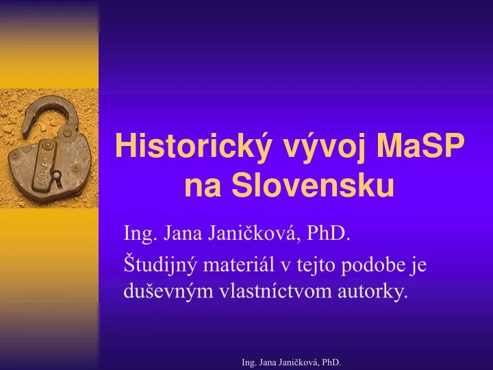 historick v voj masp na slovensku