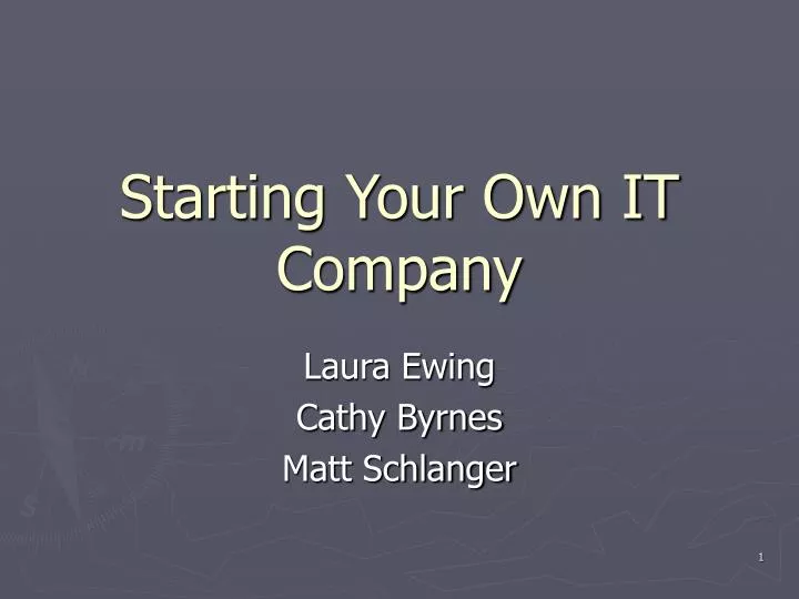 starting your own it company