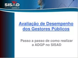 avalia o de desempenho dos gestores p blicos