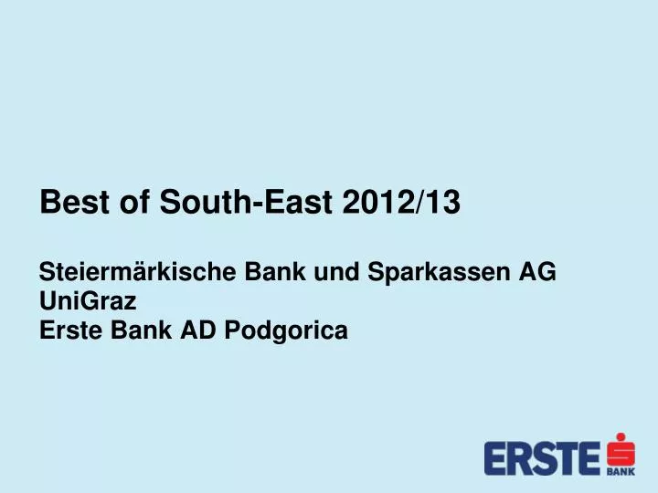 best of south east 2012 13