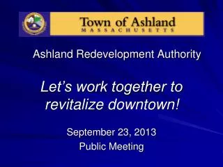 Ashland Redevelopment Authority