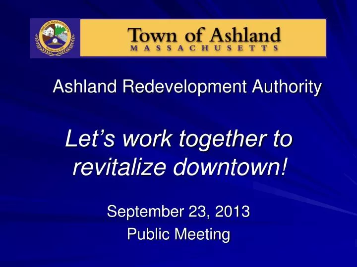 ashland redevelopment authority