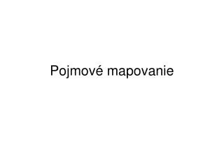 pojmov mapovanie