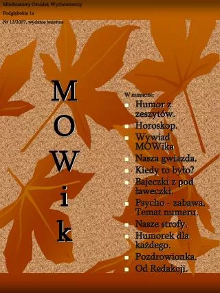m o w i k