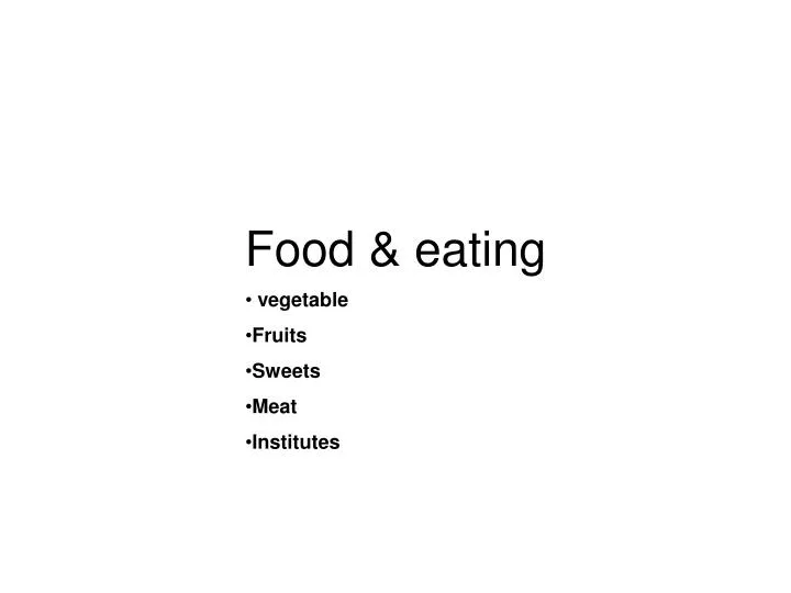 food eating