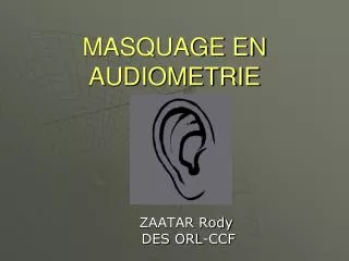 masquage en audiometrie