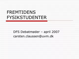 fremtidens fysikstudenter