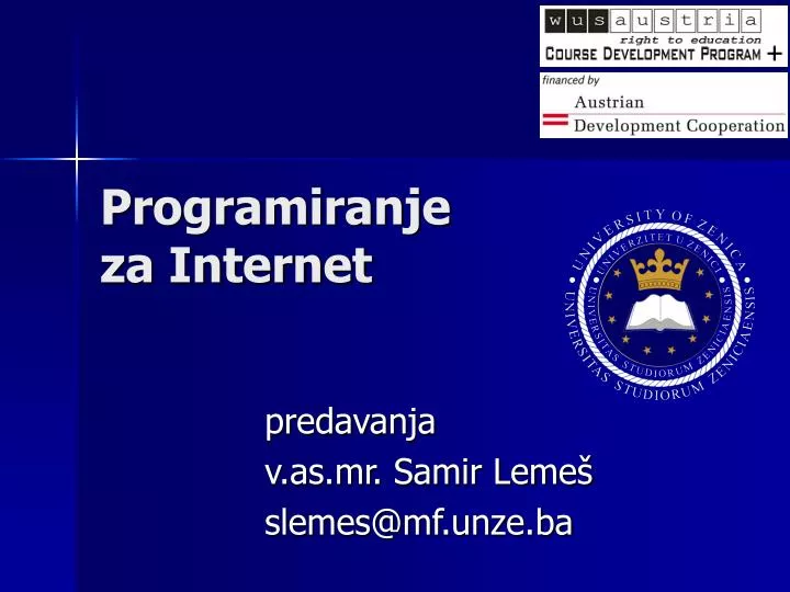 programiranje za internet