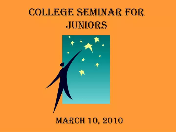 college seminar for juniors