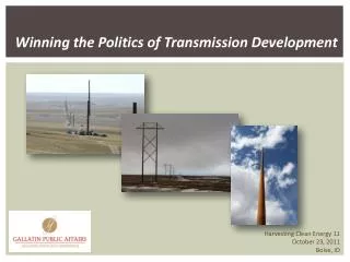 Winning the Politics of Transmission Development