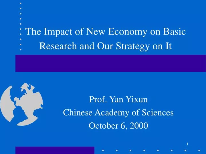 the impact of new economy on basic research and our strategy on it