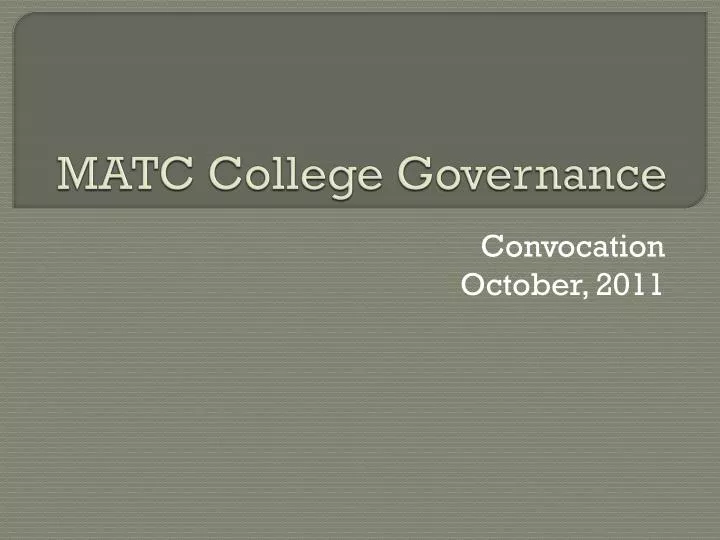 matc college governance