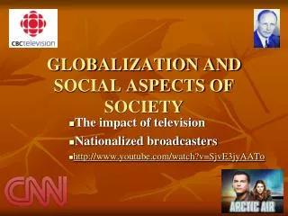 GLOBALIZATION AND SOCIAL ASPECTS OF SOCIETY