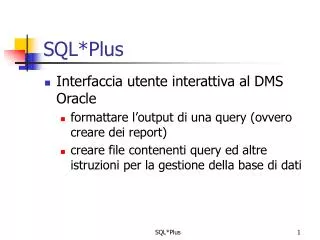 sql plus