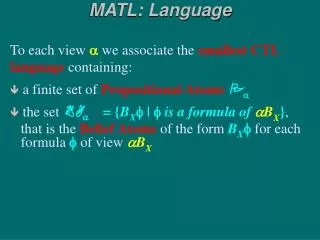 MATL: Language
