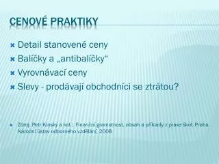 cenov praktiky