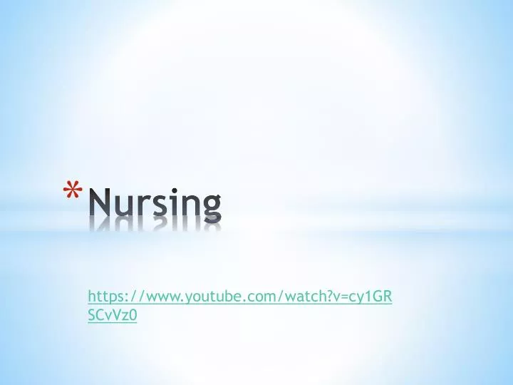 nursing