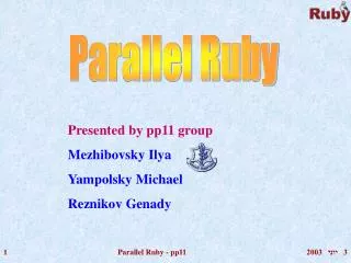 Parallel Ruby