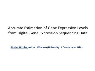 Accurate Estimation of Gene Expression Levels from Digital Gene Expression Sequencing Data