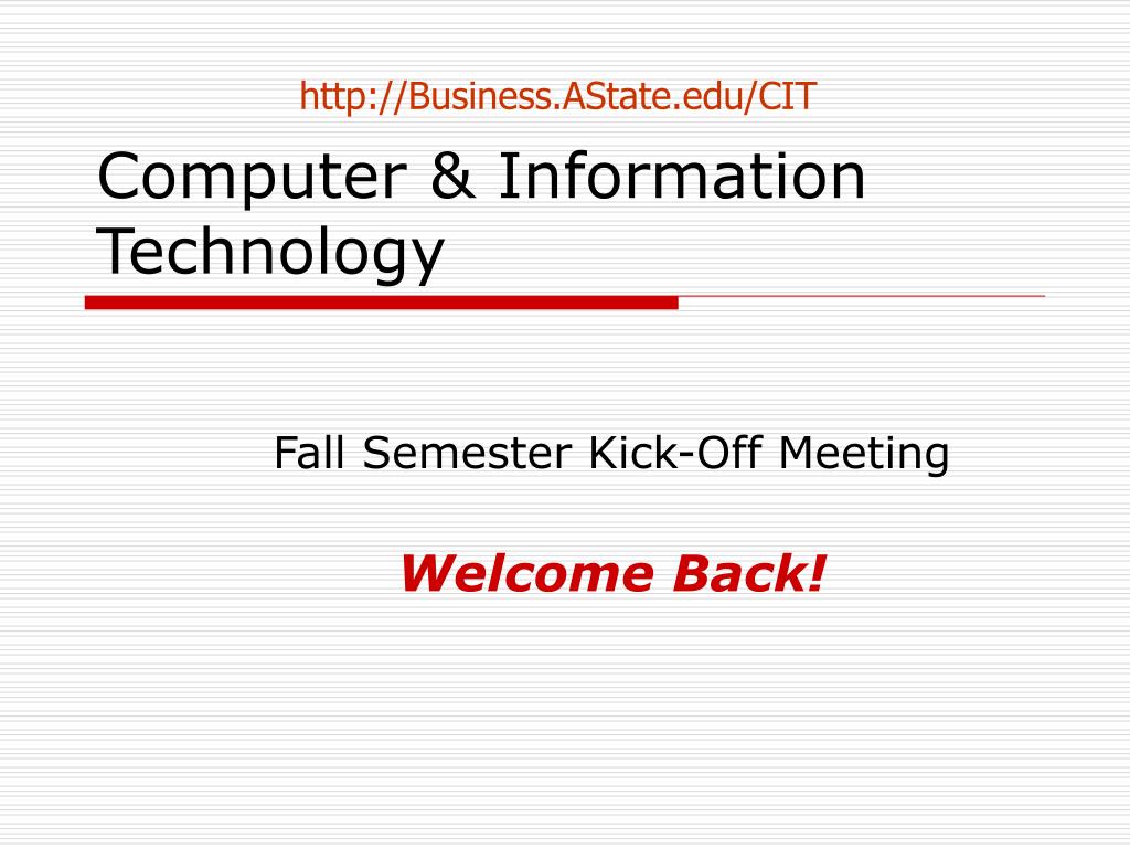 PPT - Computer & Information Technology PowerPoint Presentation, free ...